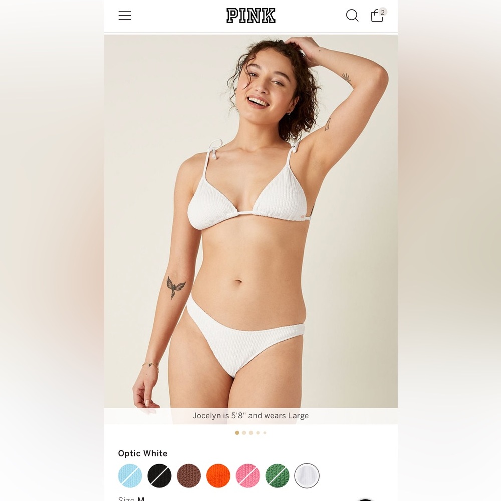 NWT Crinkle Brazilian Bikini Bottoms